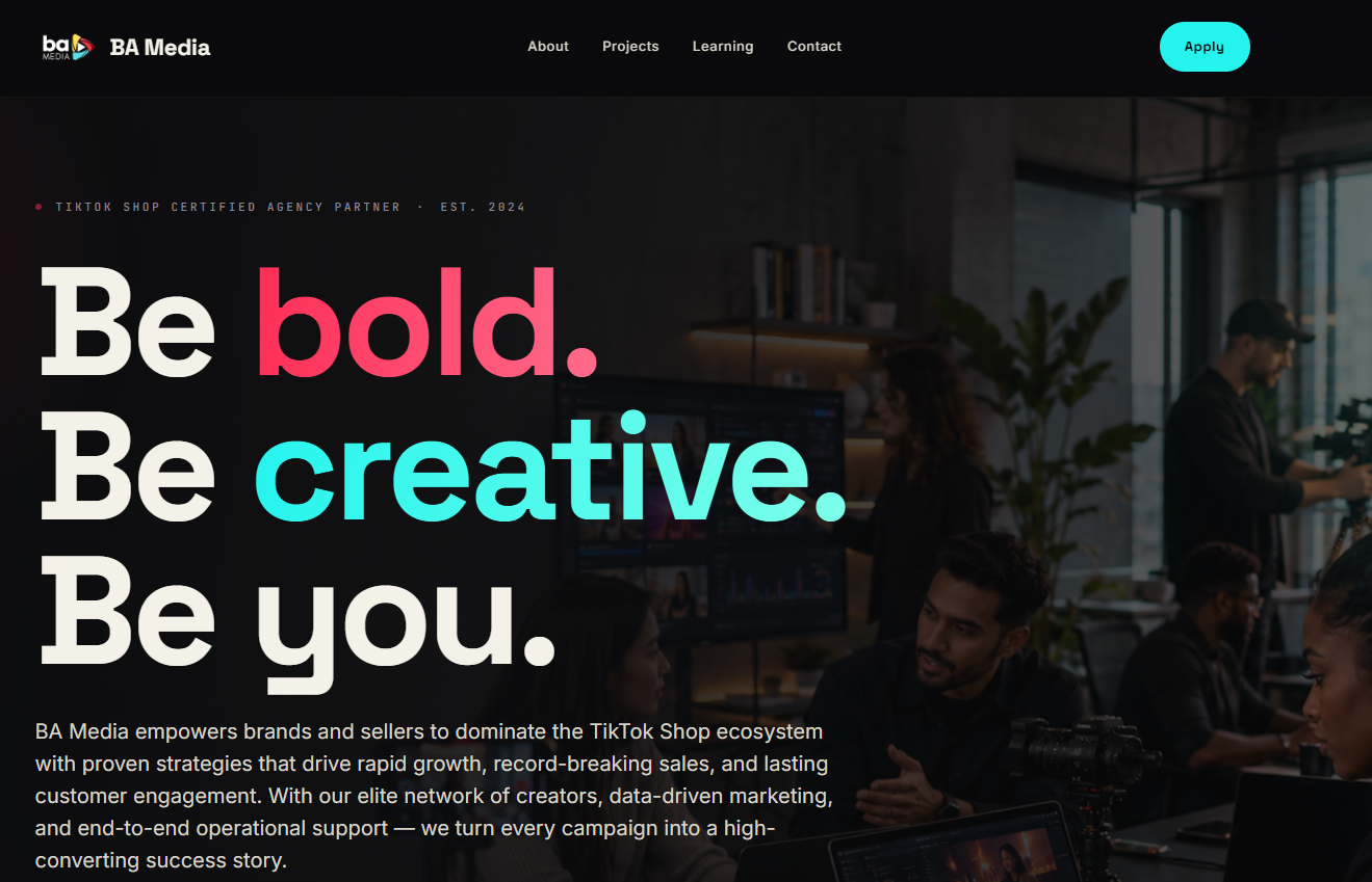 BA Media — TikTok Shop agency