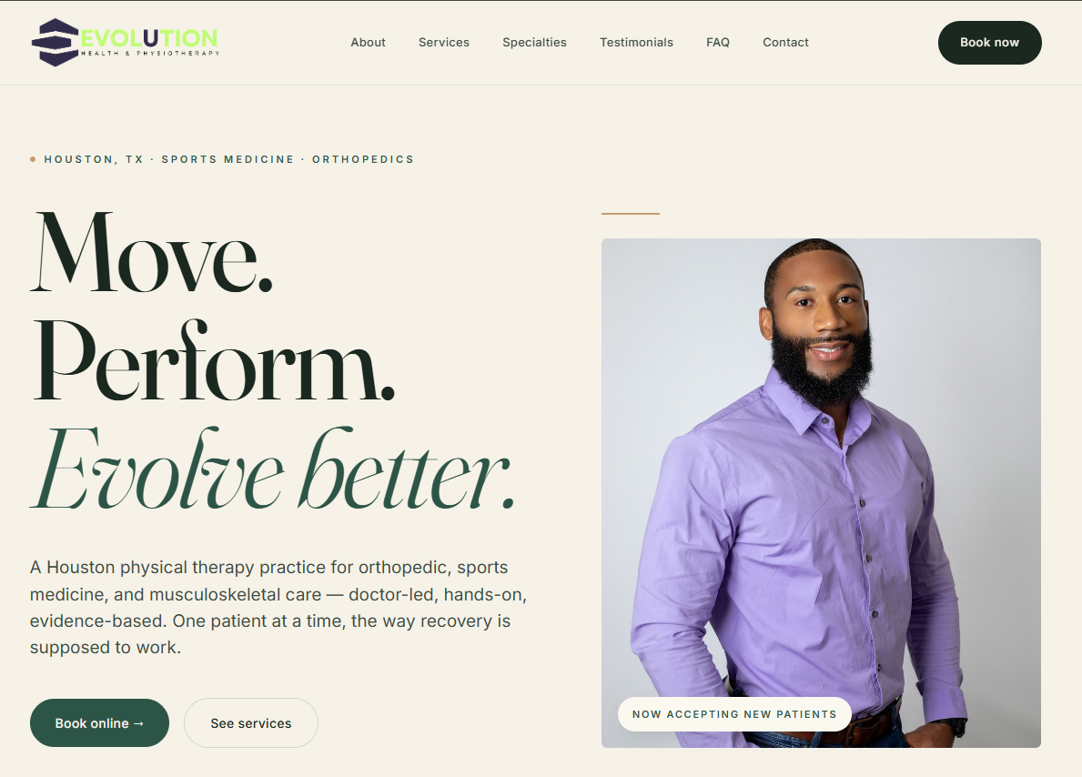 Evolution Therapy in Motion — Houston physical therapy
